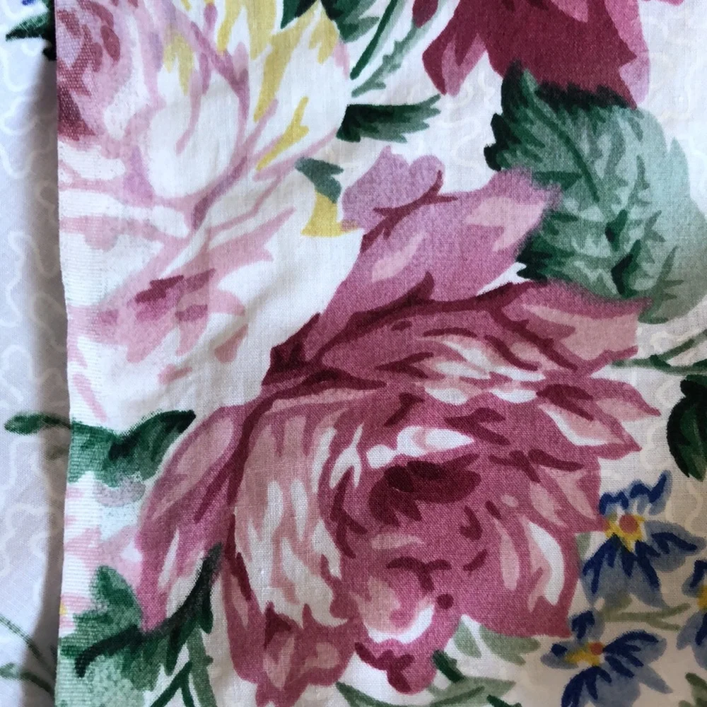 Floral Waverly Twin Flat Sheet White Waverly Flowers Flat Sheet Eyelet